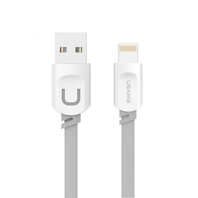 

USAMS 21A Fast Charging 025m 1m 15m Flat Usb Charger Cable Lightning Cable For IPhone 8 7 I6 IPhone 6 6s X Cable-15m