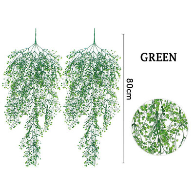 

Toponeto Artificial Fake Silk Flower Vine Hanging Garland Plant Home Garden Wedding Decor
