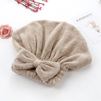 

〖Follure〗Cartoon Microfiber Hair Turban Quickly Dry Hair Hat Wrapped Towel Bathing Cap
