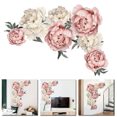 

Removable Peony Flower DIY PVC Wall Sticker Home Decal Mural Room Decor