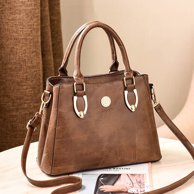 

2019 spring new European&American big bag shoulder bag simple handbag diagonal bag fashion handbag