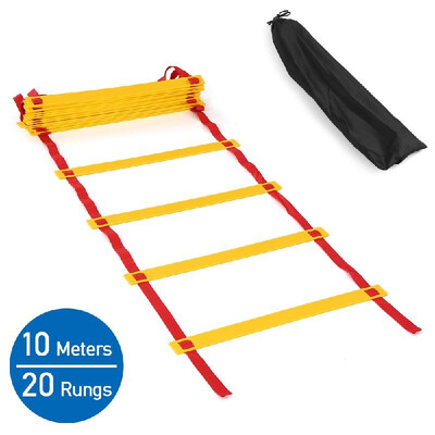 

4M - 10M 81220 Rungs Speed Agility Ladder with Carry Bag for Soccer Football Training