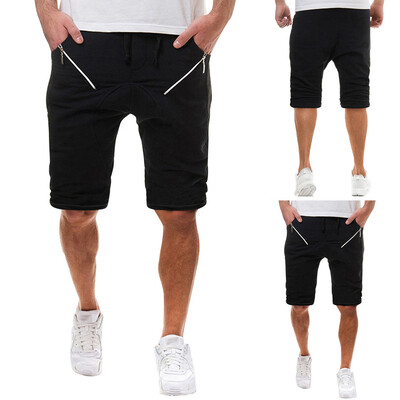 

Gobestart Mens Zipper Pocket New Style Cotton Multi-Pocket Overalls Shorts Fashion Pant