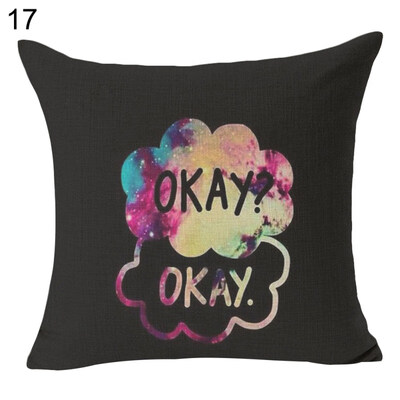 

Dreamcatcher Sun Love Letter Linen Pillow Case Cushion Cover Sofa Bed Car Decor