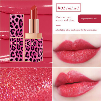 

Leopard Lipstick Waterproof Long Lasting Sticky Cup Moisturizing Lipstick Makeup Tools