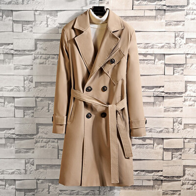 

Toponeto Mens Autumn Winter Casual Coat Long Sleeved Large Size Lengthened Jacket