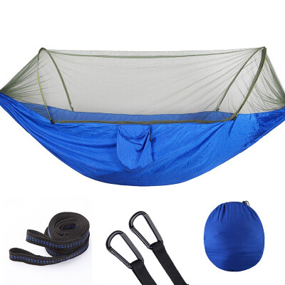 

Outdoor Mosquito Net Parachute Hammock Portable Camping Hanging Sleeping Bed High Strength Sleeping Swing 290x140cm