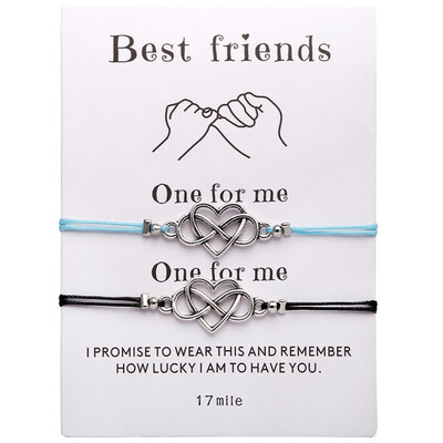 

Vintage Simple Heart Infinity Friendship Bracelet Set Dainty Geometric Knot Bracelet Set Gift Bracelet Jewelry Promise Bracelet