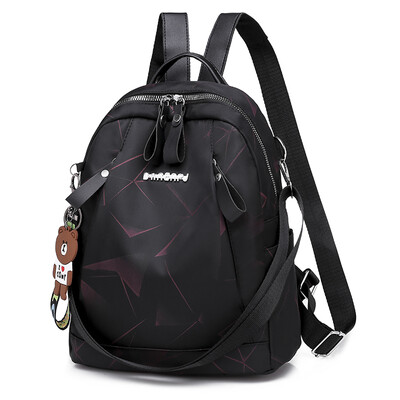 

Womens Shoulder Bag Korean Edition Trendy&Simple Nylon Oxford Backpack Ladys Canvas Bag