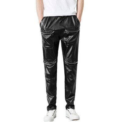 

Gobestart Mens Autumn Winner Hip-hop Pure color New Fitness Casual Pocket Sports Pants