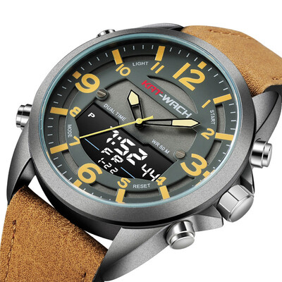 

KAT-WACH Mens Multifunction Electronic Watch Outdoor Sports Mountaineering Waterproof Watch Luminous Quartz Watch