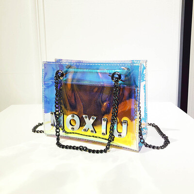 

Laser bag color laser bag jelly color laser bag chain jelly color laser bag