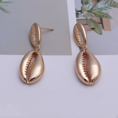 

EK649 Big Shell Drop Earrings For Women Creative Starfish Conch Cowrie Hanging Brincos Statement Earrings Boho Beach Jewelry