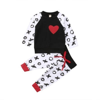 

Newborn Baby Boys Girls XO Tops Sweater Pants Leggings Outfits Clothes Set