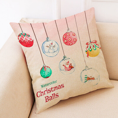 

Tailored Christmas Home Decor Cushion Cover Graffi Style Throw Pillowcase Pillow Covers