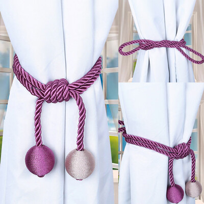 

Gobestart Retro Window Curtain Cord Rope Buckle Tiebacks Braided Tie Backs 1 Pair2Pcs