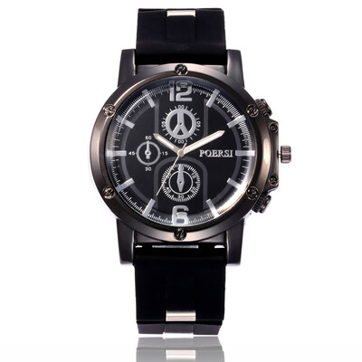 

Casual fashion silicone watch mens sports quartz wrist