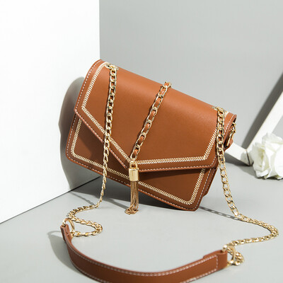 

New texture ladies with one shoulder slanting Korean version of INS fashion chain bags in summer