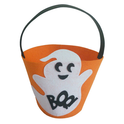 

Halloween Ghost Festival Supplies Pumpkin White Ghost Black Cat Handle Gift Bag Candy Bag Decoration Celebration Party Kids