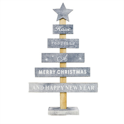 

Creative Wooden Snowflake Star Mini Merry Christmas Tree Decoration For Home Ornaments Drops Desktop Decor Xmas Navidad 2018