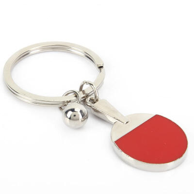 

Greensen Ping-Pong Ball Bat Alloy Keychain Table Tennis Racket Key Ring Souvenir Gift
