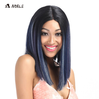 

Noble Hair Synthetic Lace Front Wig Straight Hair 14 Inch Lace Wigs For Black Women Ombre Hair Synthetic Lace Front Wig