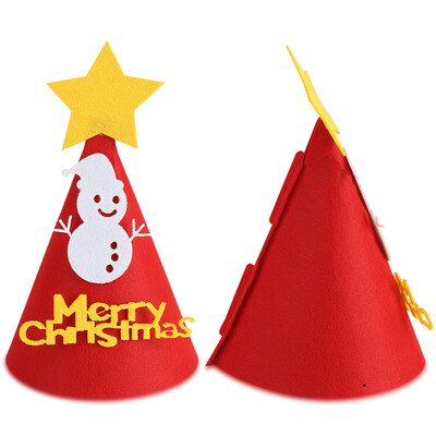 

Cute Unisex Non-woven Christmas Hat Adult Children Cap Festival Party DecorationChristmas DecorChristmas Decoration Hat
