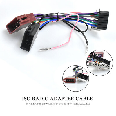 

12-108 ISO Radio Adapter for CHRYSLER for DODGE for JEEP Wiring Harness Connector Lead Loom Cable Plug Adaptor Stereo