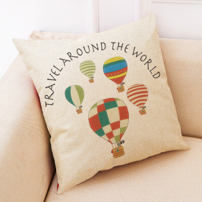 

Siaonvr Home Decor Cushion Cover Hot Air Balloon Throw Pillowcase Balloon Pillow Covers