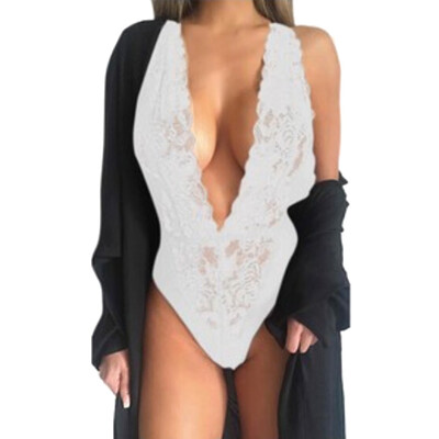 

Toponeto Fashion Sexy Lace Sleepwear Lingerie Temptation Babydoll Underwear Jumpsuit