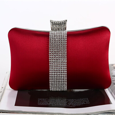 

Tailored Womens Evening Handbag Diamond Pillow Shaped clutchbag Shoulder Cross Bag