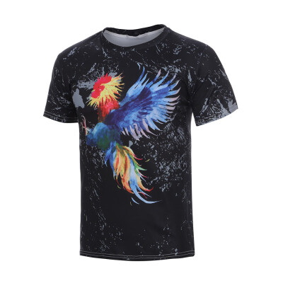 

Toponeto Mens New Summer Printed Fashion Personality Printed Casual Short T-shirt Tops