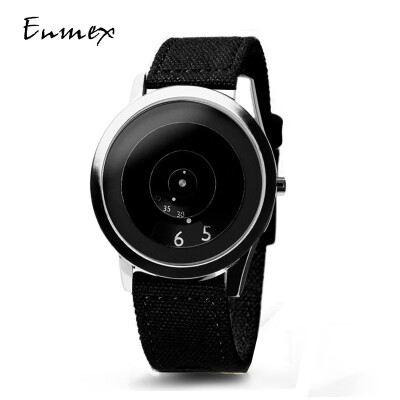 

Festive Gift Enmex Translation Canvas Strap Cool Focus Time Contrast Design Creative Watch