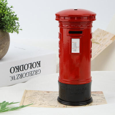 

Greensen Vintage Metal London Red Telephone Booth Saving Pot Money Deposit Box Coin Bank Gift Decoration