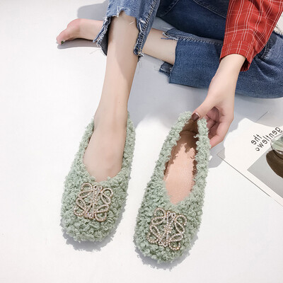 

Maomao Shoes Female Autumn Fashion Baitie ins Trendy Soft-soled Milk Shoes Flat-soled Bean Shoes