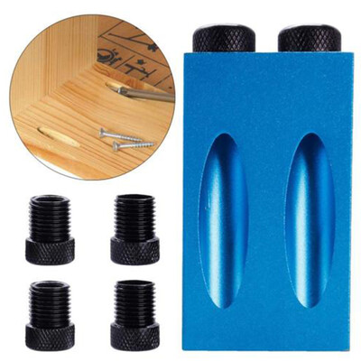 

Pocket Hole Jig Kit 6810mm Woodwork Guide Oblique Drilling Angle Hole Locator