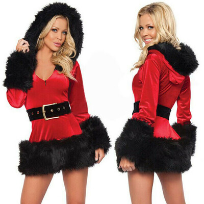 

Woman Santa Sexy Costumes Christmas Female Cosplay Clothing Stylish Garment