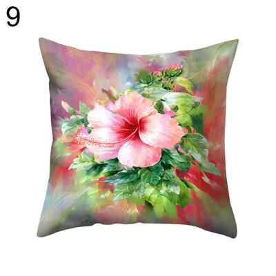 

Fresh Flower Throw Pillow Case Cushion Cover Sofa Bed Car Cafe Office Decoration