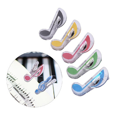 

Music Clip Piano Book Page Clip Treble Clef Clips Bookmarks Accessories 5 Pack