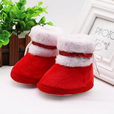 

Spring Winter Baby Boots Soft Plush Ball Booties for Infant girls Anti Slip Snow Boot Winter Keep Warm Cute Crib shoes 2019