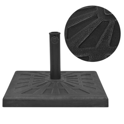 

Parasol Base Resin Square Black 265 lb