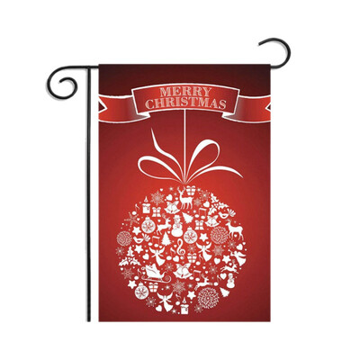 

2020 Christmas Series Garden Flag Cartoon Printed Decorative Hanging Banner For Outdoor Yard Lawn Patio Porch Decor New Year