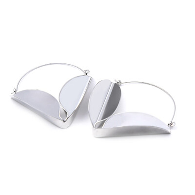 

Drop Shipping Delicate Gold Color V Shape Geometric Drop Earrings Exaggerated Metal V Dangle Earing For Women Girl Gift