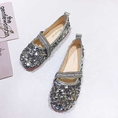 

Sprout single shoes womens summer fashion 100 square head flat - bottom evening fairy shoes sequins with bean shoes