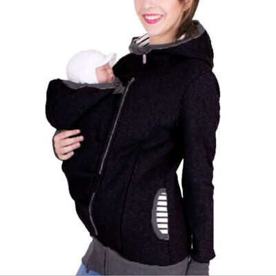 

New Multi-function Three-in-one Kangaroo Mother Hooded Ladies Sweater Childcare Bag Detachable