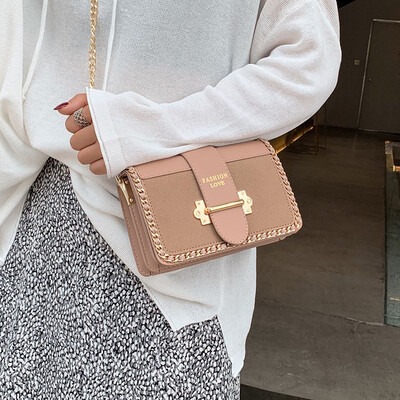 

Advanced sense of the ocean bag female 2019 new small square bag Korean version of the shoulder bag Sen system Messenger bag ins handbags