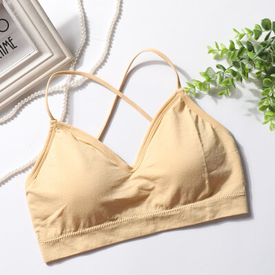 

Back Elastic Seamless Cotton Anti-light Wrapped Chest Bra