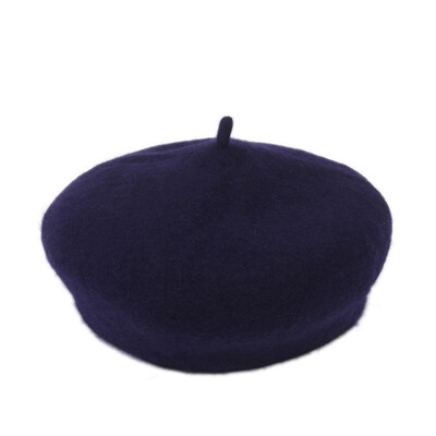 

Lady Spring Winter Berets Hat Painter Style Hat Women Wool Vintage Berets Solid Color Caps Female Bonnet Warm Walking Cap