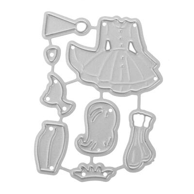 

Dress DIY Craft Cutting Dies Stencils Scrapbook Embossing Album Card Gift