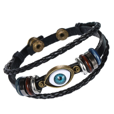 

Retro rope leather men bracelets leather hand woven bracelet braided bracelet male female bracelets bangles